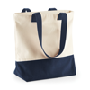 Westcove Canvas Tote in natural-frenchnavy
