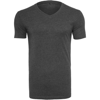 Light T-Shirt V-Neck in charcoal