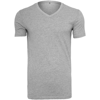 Light T-Shirt V-Neck in heather-grey