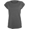 Women'S Extended Shoulder Tee in charcoal