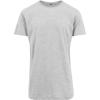 Shaped Long Tee in heather-grey