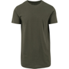 Shaped Long Tee in olive