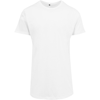 Shaped Long Tee in white