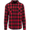 Checked Flannel Shirt in black-red