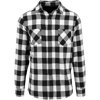 Checked Flannel Shirt in black-white