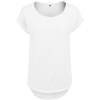 Women'S Long Slub Tee in white