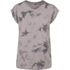 Women'S Batik Dye Extended Shoulder Tee in lightgrey-grey