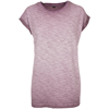 Women'S Spray Dye Extended Shoulder Tee in burgundy