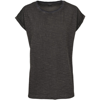 Women'S Spray Dye Extended Shoulder Tee in dark-grey