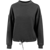 Women'S Oversize Crew Neck in charcoal