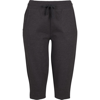 Women'S Terry ¾ Jogging Pants in charcoal