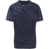 Acid Washed Tee in indigo-white