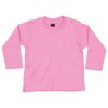 Baby Long Sleeve T in bubblegum-pink