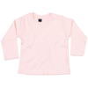 Baby Long Sleeve T in powder-pink