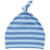 Baby Stripy One-Knot Hat in antiqueblue-dustyblue