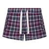 Gals Flannel Shorts in navy-pink