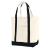Canvas Heavy Tote in ivory-black