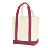 Canvas Heavy Tote in ivory-brick