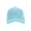 Unstructured Trucker Cap in lagoonblue-ivory