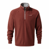 Selby Half-Zip Microfleece in red-earth