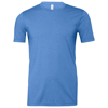 Unisex Jersey Crew Neck T-Shirt in heathercolumbiablue