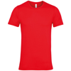 Unisex Jersey Crew Neck T-Shirt in red
