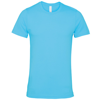 Unisex Jersey Crew Neck T-Shirt in turquoise
