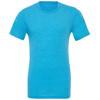 Unisex Triblend Crew Neck T-Shirt in aqua-triblend