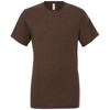 Unisex Triblend Crew Neck T-Shirt in brown-triblend