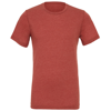 Unisex Triblend Crew Neck T-Shirt in clay-triblend