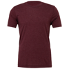 Unisex Triblend Crew Neck T-Shirt in maroon-triblend