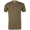 Unisex Triblend Crew Neck T-Shirt in olive-triblend