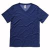 Unisex Triblend V-Neck T-Shirt in navy-triblend