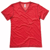 Unisex Triblend V-Neck T-Shirt in redtriblend