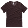 Unisex Jersey V-Neck T-Shirt in brown