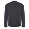 Wakhan ¼ Zip Knit Sweater in charcoal