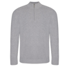 Wakhan ¼ Zip Knit Sweater in heather-grey