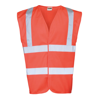 Enhanced Visibility Vest in bright-red