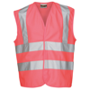 Kids Enhanced-Visibility Vest in bright-pink