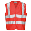 Kids Enhanced-Visibility Vest in bright-red