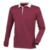 Premium Superfit Rugby Shirt - Tag-Free in burgundy