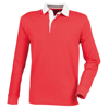 Premium Superfit Rugby Shirt - Tag-Free in red