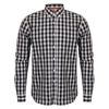 Checked Cotton Shirt in black-check