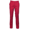 Stretch Chinos - Tag-Free in vintage-red