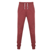 French Terry Jogger in burgundy-marl