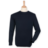 Cable Crew Neck Jumper in navy
