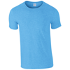 Softstyle® Adult Ringspun T-Shirt in heather-sapphire