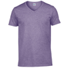 Softstyle® V-Neck T-Shirt in heather-purple