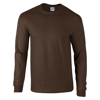 Ultra Cotton Adult Long Sleeve T-Shirt in dark-chocolate