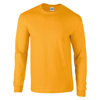 Ultra Cotton Adult Long Sleeve T-Shirt in gold